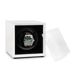 Single Watch Winder White Gloss finish Mains or Battery by Aevitas