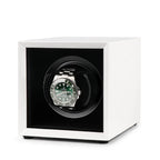Single Watch Winder White Gloss finish Mains or Battery by Aevitas