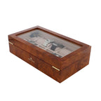 Watch Box for 12 Wrist Watches in Burl Walnut Wood by Aevitas