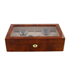 Watch Box for 12 Wrist Watches in Burl Walnut Wood by Aevitas