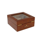 Watch Box for 6 Wrist Watches in Burl Walnut Wood by Aevitas
