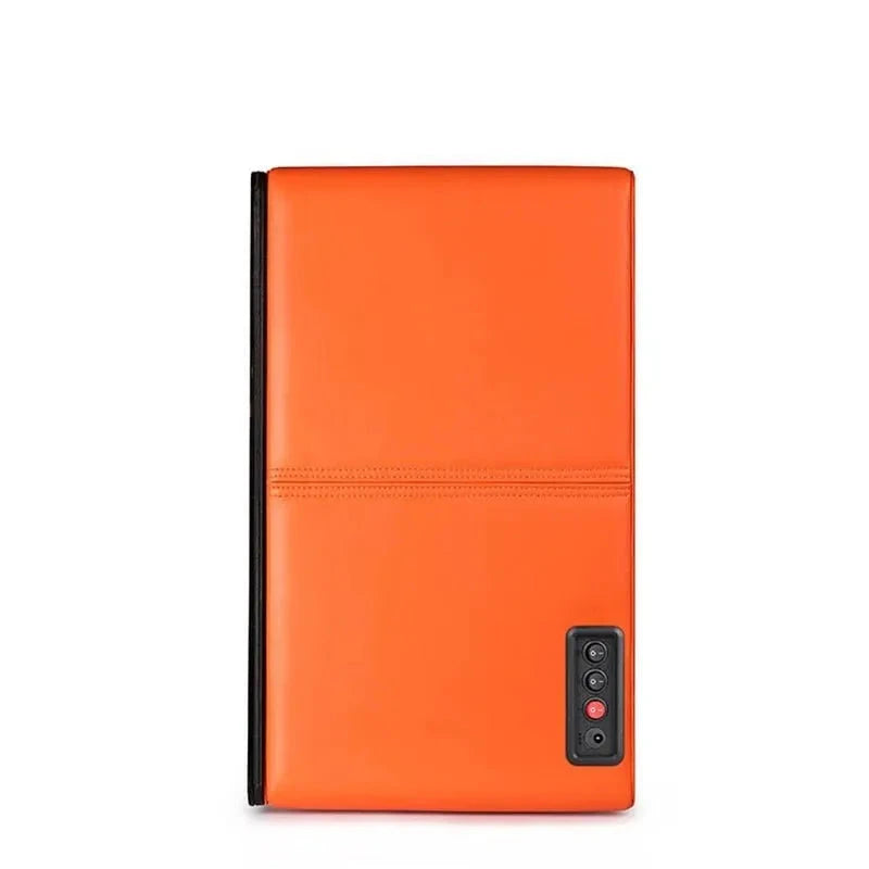 Watch Winder Safe in Orange Leather for 8 Watches by Aevitas