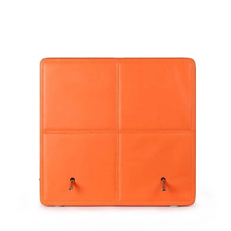 Watch Winder Safe in Orange Leather for 8 Watches by Aevitas