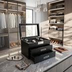 Black Oak Wooden Veneer Watch Box for 30 Watches by Aevitas