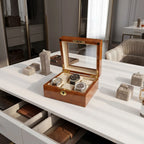 Watch Box for 6 Wrist Watches in Burl Walnut Wood by Aevitas