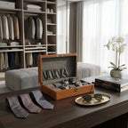 10 Watch Box in Brown Vegan Leather with Plush Lining by Aevitas